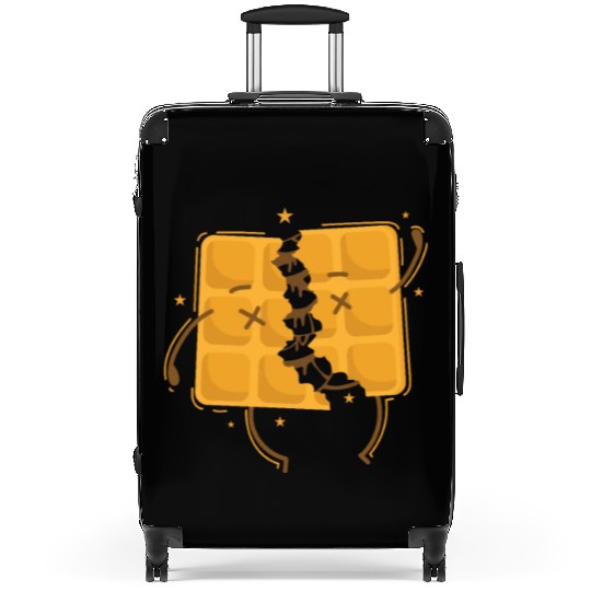 filled Waffle Dough Pastry Baker Snack Suitcases