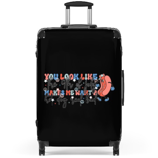 4th of july makes me want a hot dog real bad Suitcases