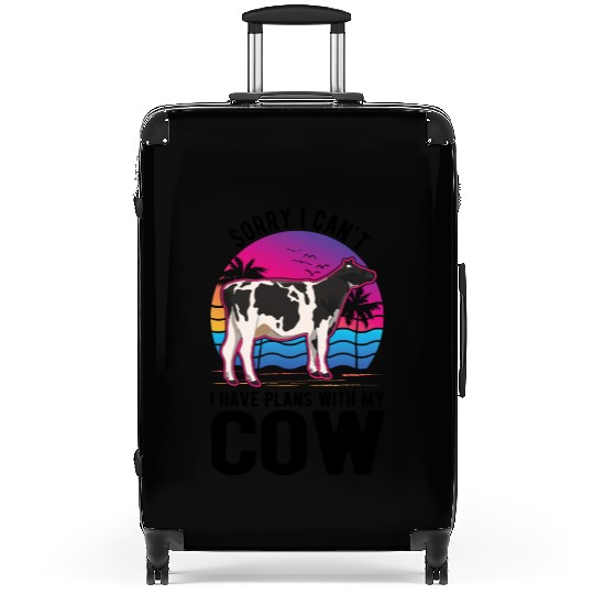 Cow Cattle Breeder Land, Farmer Cows Suitcases