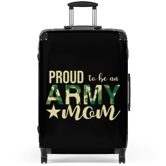 Proud To Be An Army Mom Suitcases