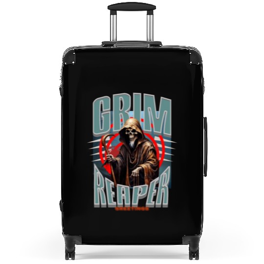Grim Reaper Greetings Suitcases