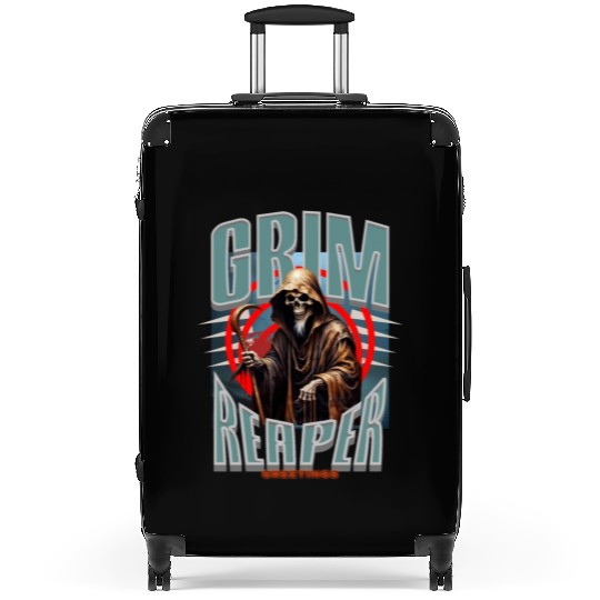 Grim Reaper Greetings Suitcases