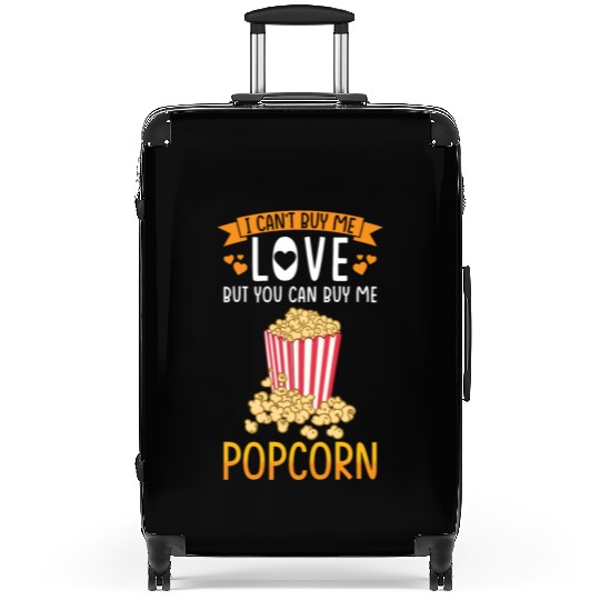 Popcorn Lover Gift Funny Popcorn Suitcases
