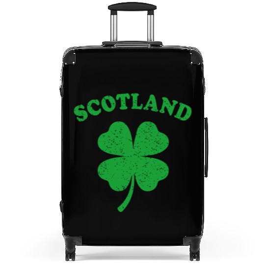 Scotland Green Clover leaves Suitcases