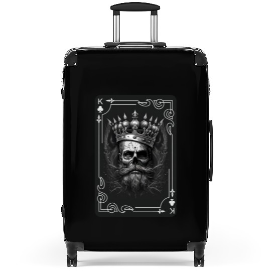 Creepy Card Game King Spades Poker Nightmare Suitcases