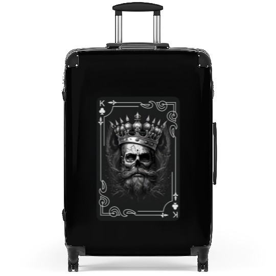 Creepy Card Game King Spades Poker Nightmare Suitcases