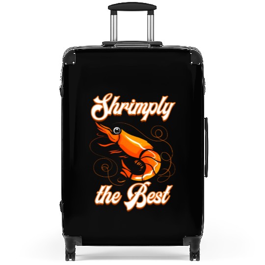 Funny shrimp food shrimp design for seafood chefs Suitcases