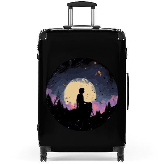 Night Sky Stargaze Enchanting Nature Graphic Lover Suitcases