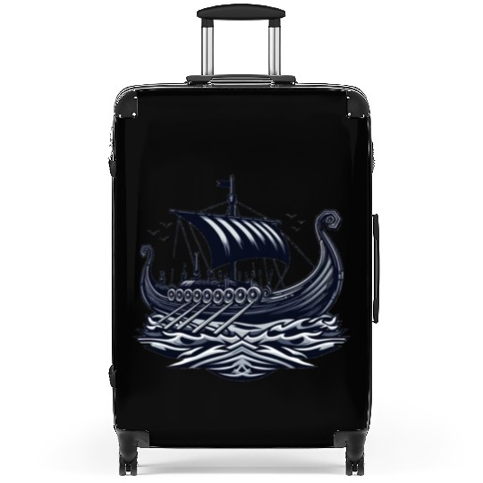 Viking Raiders: Norse Seafaring Art Suitcases