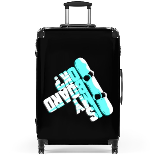 Funny Snowboarding Gift for Winter Holidays Suitcases