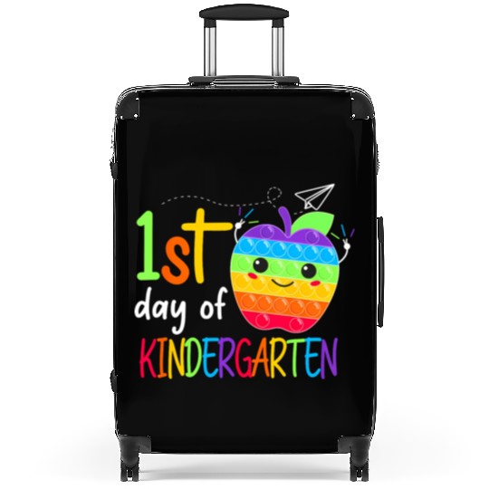 First Day Of Kindergarten Teacher Boys Girls Back Suitcases