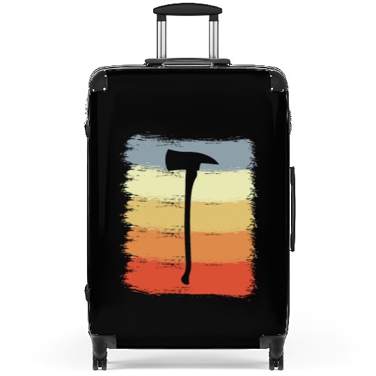 Firefighter Axe Drawing Suitcases