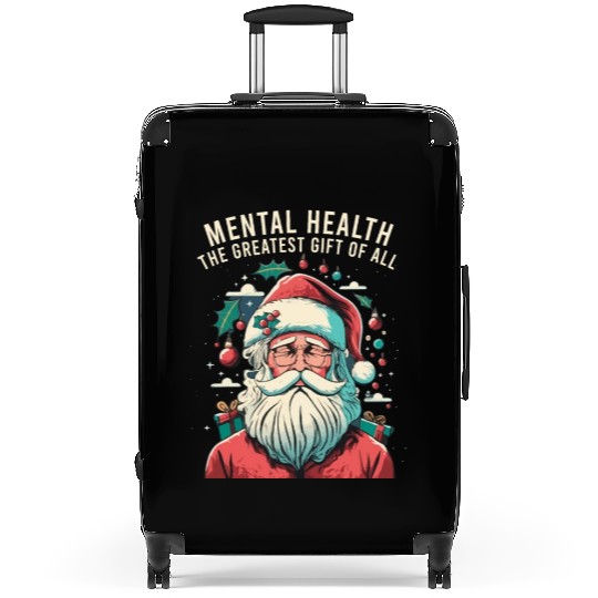 Mental Health Christmas Anti Christmas Holiday Suitcases