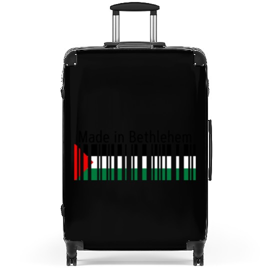 Made in Bethlehem Barcode Palestine Flag for Pales Suitcases