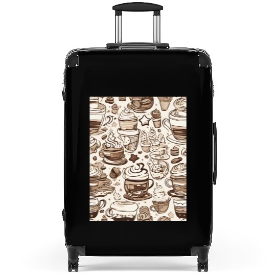 Coffee, Cookie and Cream Suitcases