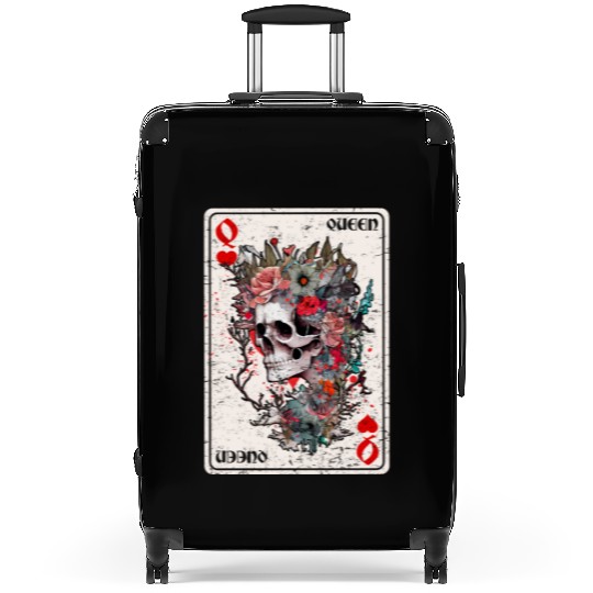 Queen of Hearts Card Game Horror Heart Queen Suitcases