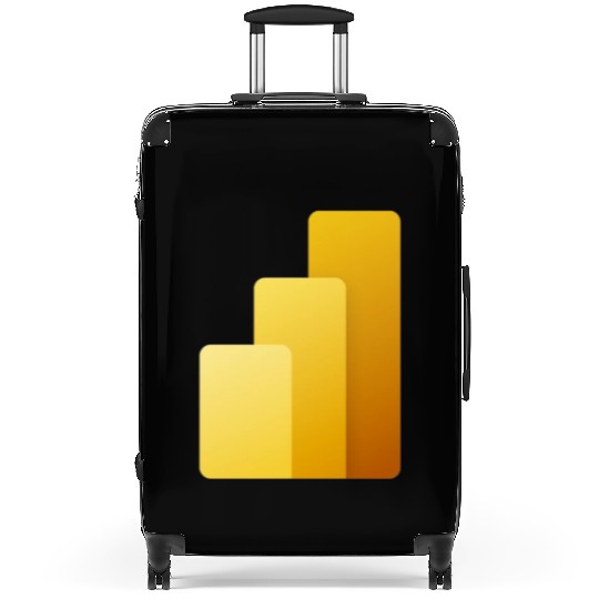 Power BI Logo, business intelligence software Suitcases