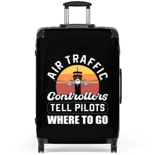 Airplane Airfield Aviation Air Traffic Controller Suitcases