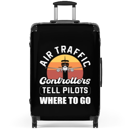 Airplane Airfield Aviation Air Traffic Controller Suitcases