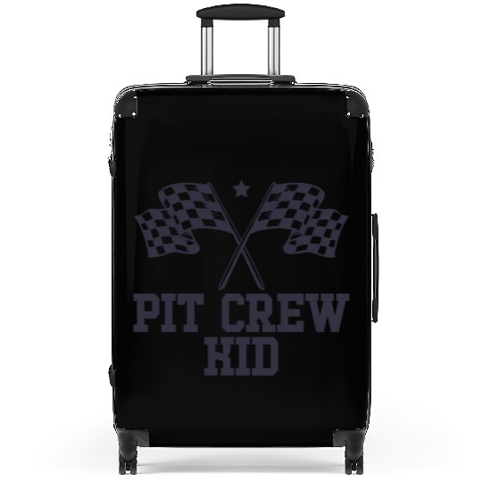 Pit Crew Kid Racing Enthusiast Racer Birthday Gift Suitcases