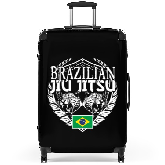 Brazilian Jiu Jitsu Brazilian flag BJJ Suitcases