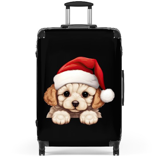 Bichon Frise Christmas Dog Suitcases