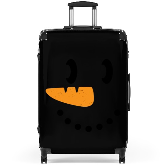 Snow Man Face Suitcases