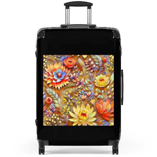 Impressionist Blossoms Tapestry Suitcases