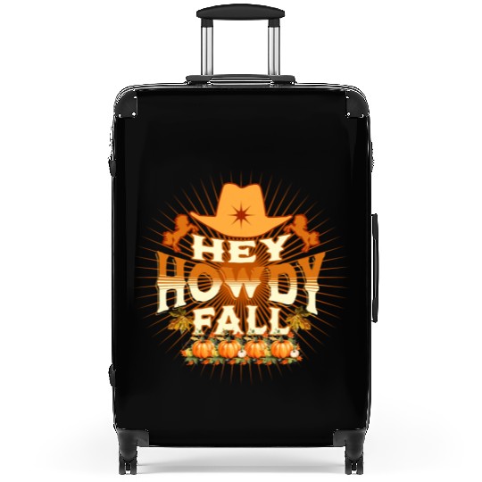 Howdy Fall, Thanksgiving and Horses Suitcases