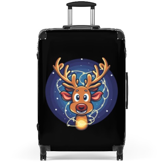 Christmas Deer - Spread Holiday Cheer! Suitcases