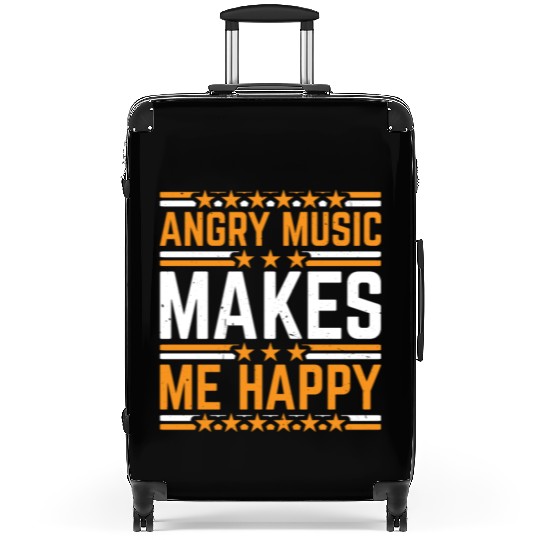 Angry Music Makes Me Happy 7 Suitcases