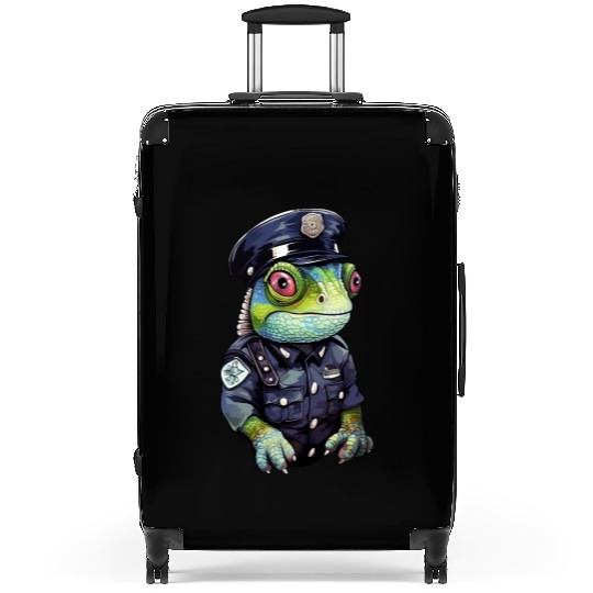 Chameleon policewoman Suitcases