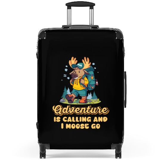 Adventure Is Calling Youth Cute Moose Suitcases