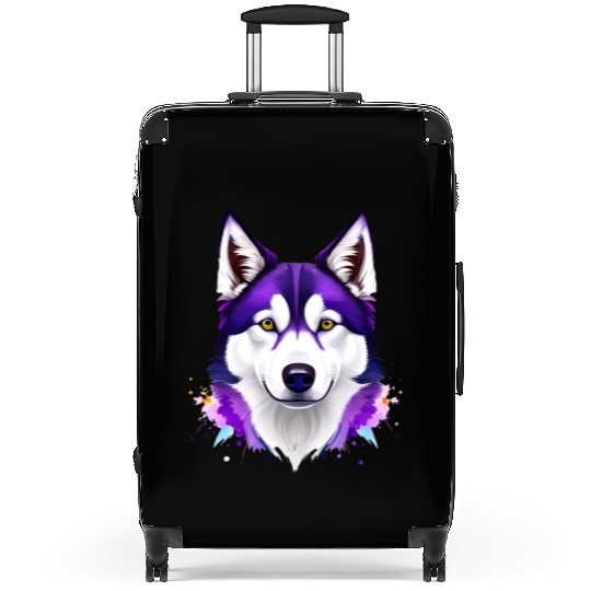 Unleash Your Walls: Husky Ink Drawing Suitcases