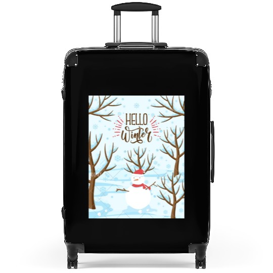 Hello Winter Wonderland Suitcases