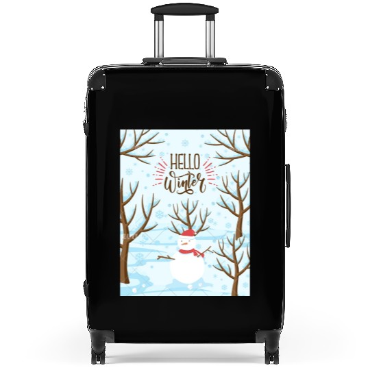 Hello Winter Wonderland Suitcases