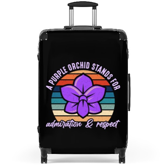 Orchids A Purple Orchid Stands Retro Horticulture Suitcases