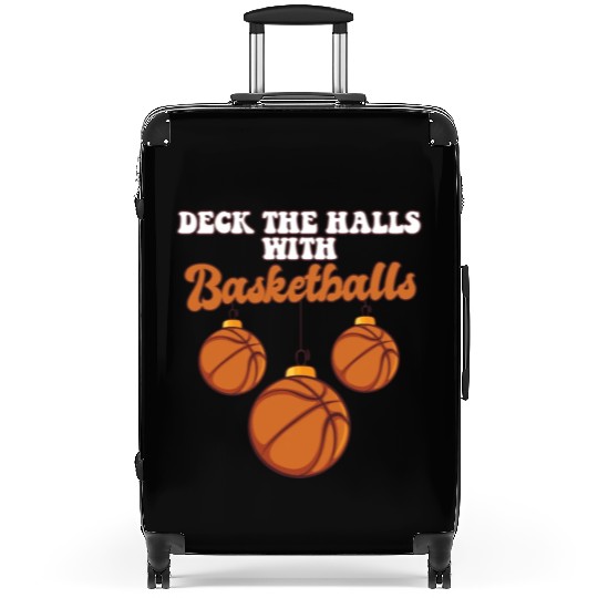 Basketball Player Coach Christmas Balls Deck The Suitcases