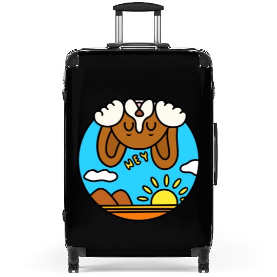 Funny playful cartoon beagle Suitcases