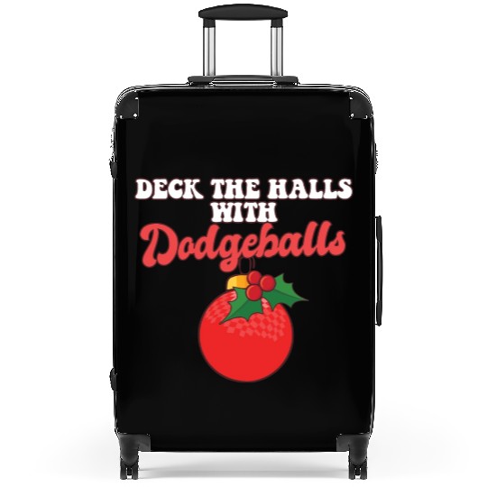 Dodgeball Player Coach Christmas Balls Deck The Suitcases