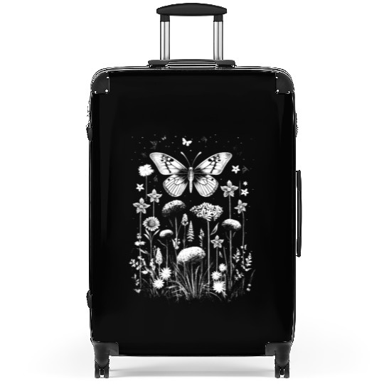 Fairycore cottagecore aesthetic grunge flowers Suitcases