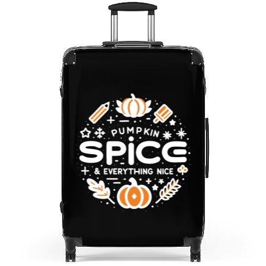 Pumpkin Spice and Everything Nice Suitcases