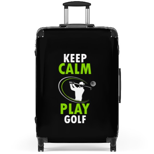 KEEP CALM PLAY GOLF Suitcases