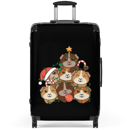 Guinea Pig Christmas Tree Funny Animal Suitcases