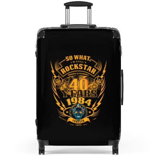 40th birthday 1984 Rock'n Roll forever gift Suitcases