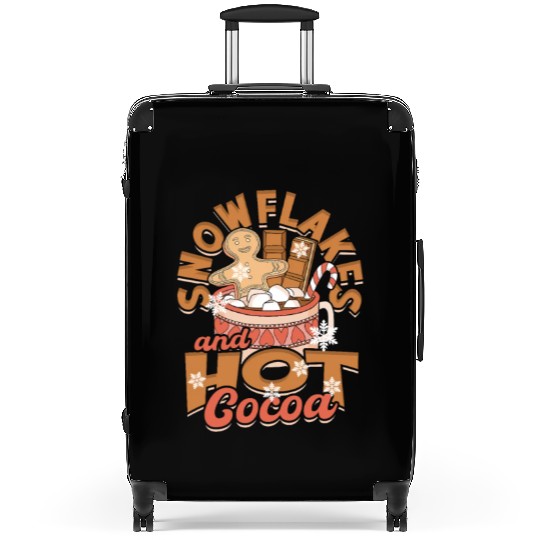 Snowflakes and Hot Cocoa - Snow Suitcases