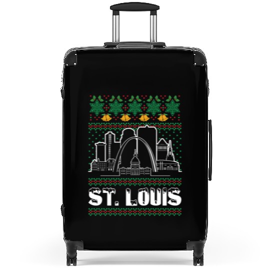 St. Louis Missouri Ugly Christmas Suitcases