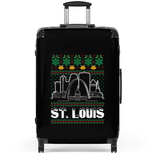 St. Louis Missouri Ugly Christmas Suitcases