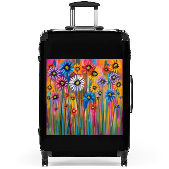 Wildflowers graffiti Suitcases