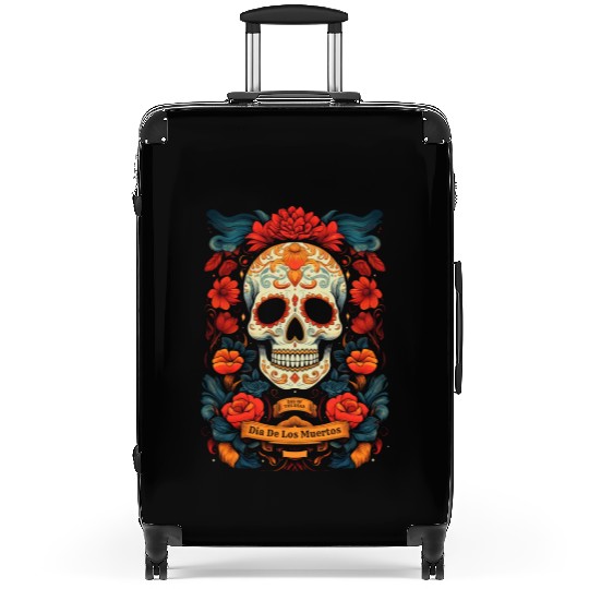 Dia De Los Muertos Suitcases